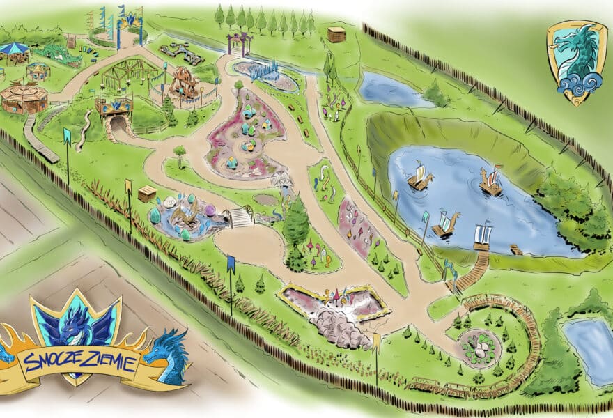 Koncepcja tematyczna nowej strefy zabaw w Parku Miniatur Inwałd