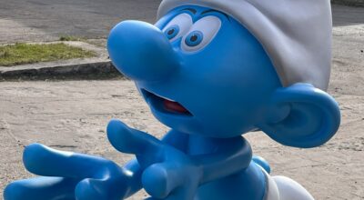 Uwaga Smurfy! Model laminowany 150 cm